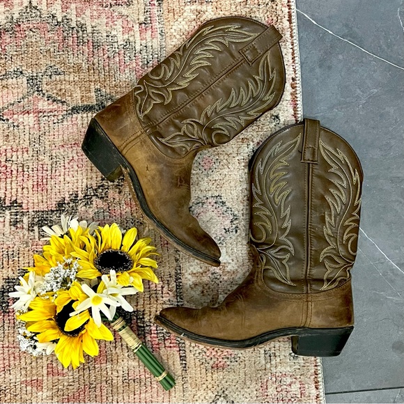 Laredo Shoes - Laredo leather western riding boots, size 6.5